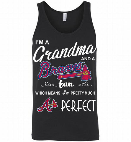 I'M A Grandma And A Atlanta Braves Fans Gift Tank - zezetee