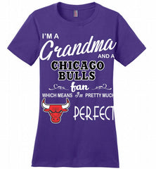 I'M A Grandma And A Chicago Bulls Fans Perfect Ladies Perfect - zezetee
