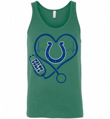Nurse Heartbeat Indianapolis Colts Tank - zezetee