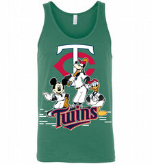 Mickey Goofy Donald Minnesota Twins Teams Tank - zezetee
