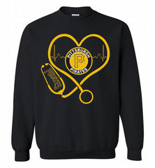 Nurse Heartbeat Pittsburgh Pirates Crewneck Sweatshirt - zezetee