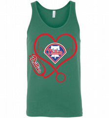 Nurse Heartbeat Philadelphia Phillies Tank - zezetee