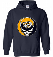 NHL TEAM NASHVILLE PREDATORS X GRATEFUL DEAD LOGO BAND Hoodie - zezetee