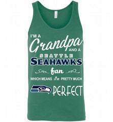 I'M A Grandpa And A Seattle Seahawks Pretty Much Perfect Tank - zezetee