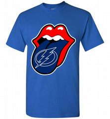 Tampa Bay Lightning  x The Rolling Stones Logo Shirt - zezetee