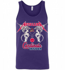 Metallica St Louis Cardinals Logo Tank - zezetee