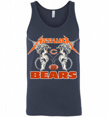 Metallica Chicago Bears Logo Tank - zezetee