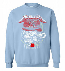 Metallica Skull Snake Tampa Bay Buccaneers Crewneck Sweatshirt - zezetee