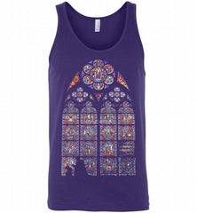 Stained glass window- Notre Dame - Paris Tank - zezetee