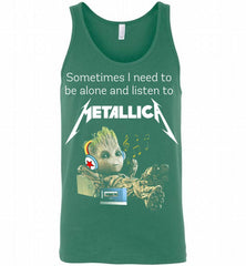 Sometimes Groot Need To Be Alone And Listen To Metallica Tank - zezetee
