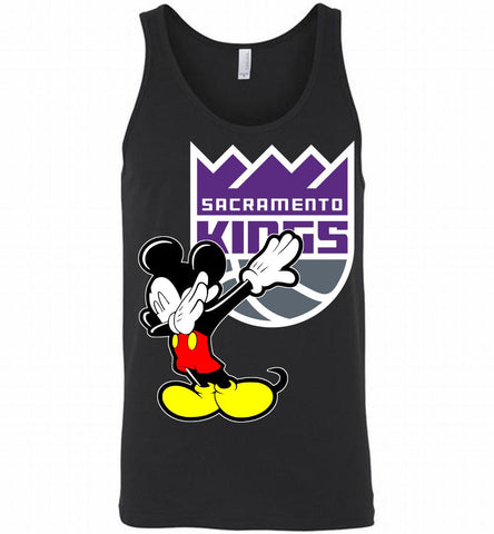 Disney Mickey Mouse Dabbing Sacramento Kings Tank - zezetee