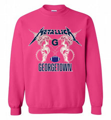 Metallica Georgetown Hoyas Logo Crewneck Sweatshirt - zezetee