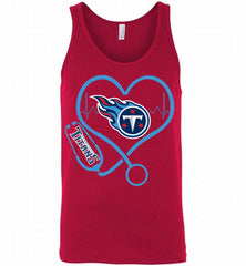 Nurse Heartbeat Tennessee Titans Tank - zezetee
