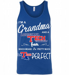I'M A Grandma And A Louisiana Tech Bulldogs Fan Tank - zezetee