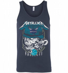 Metallica Skull Snake Charlotte Hornets Bobcats Tank - zezetee