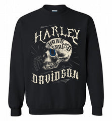 HARLEY DAVIDSON SKULL Indianapolis Colts Crewneck Sweatshirt - zezetee