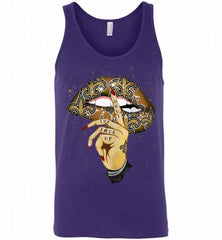 NFL New Orleans New Orleans Saints Lip Shut The Fuck Up Tank - zezetee