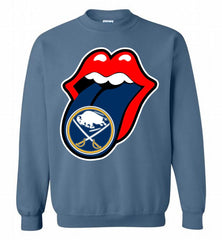 Buffalo Sabres  x The Rolling Stones Logo Crewneck Sweatshirt - zezetee