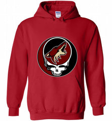 NHL TEAM ARIZONA COYOTES X GRATEFUL DEAD LOGO BAND Hoodie - zezetee