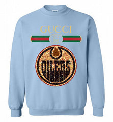 Gucci Edmonton Oilers Logo Crewneck Sweatshirt - zezetee