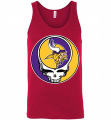 Minnesota Vikings Grateful Dead Logo Band Tank - zezetee