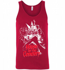 HOUSE by the CEMETARY silk screened lucio fulci SCREENPRINTED zombie horror Tank - zezetee