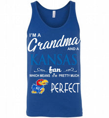 I'M A Grandma And A Kansas Jayhawks Fan Tank - zezetee