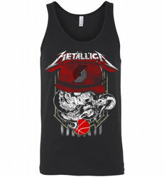 Metallica Skull Snake Portland Trail Blazers Tank