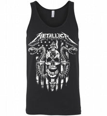 Metallica Snake Skull Brooklyn Nets Logo Tank - zezetee
