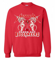 Metallica Tampa Bay Buccaneers Logo Crewneck Sweatshirt - zezetee