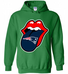 New England Patriots  x The Rolling Stones Logo Hoodie - zezetee