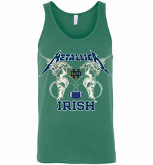 Metallica Notre Dame Fighting Irish Logo Tank - zezetee