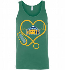 Nurse Heartbeat Love Denver Nuggets Tank - zezetee
