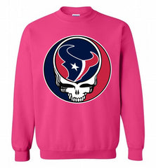 Houston Texans Grateful Dead Logo Band Crewneck Sweatshirt - zezetee