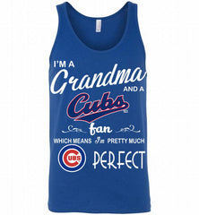 I'M A Grandma And A Chicago Cubs Fans Gift Tank - zezetee