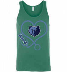 Nurse Heartbeat Love Memphis Grizzlies Tank - zezetee