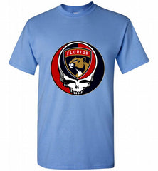 NHL TEAM FLORIDA PANTHERS X GRATEFUL DEAD LOGO BAND Shirt - zezetee