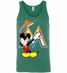 Disney Mickey Mouse Dabbing Miami Marlins Tank - zezetee
