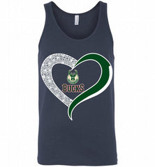 Milwaukee Bucks In Diamond Heart Tank - zezetee