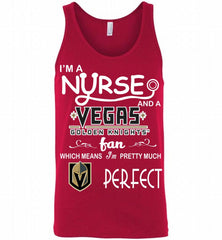 I'M A Nurse And A Vegas Golden Knights Fans Gift Tank - zezetee