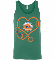 Nurse Heartbeat New York Mets Tank - zezetee