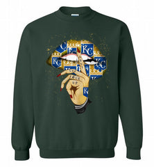 MLB Royals Lip Shut The Fuck Up Crewneck Sweatshirt - zezetee