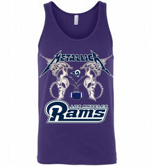 Metallica Los Angeles Rams Logo Tank - zezetee
