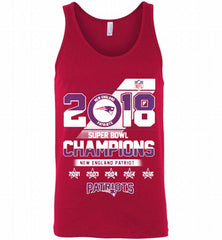 2018 SUPER BOWL CHAMPIONS NEW ENGLAND PATRIOTS Tank - zezetee