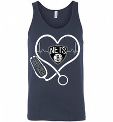 Nurse Heartbeat Love Brooklyn Nets Tank - zezetee