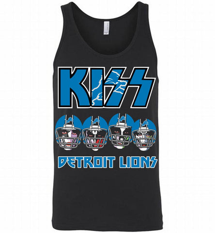 Kiss Detroit Lions Logo Tank - zezetee