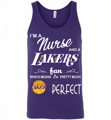 I'M A Nurse And A Los Angeles Lakers Fans Perfect Tank - zezetee