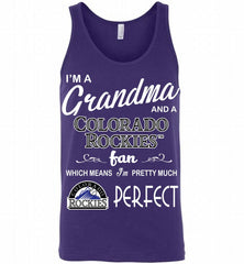 I'M A Grandma And A Colorado Rockies Fans Gift Tank - zezetee