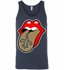New Orleans Saints  x The Rolling Stones Logo Tank - zezetee