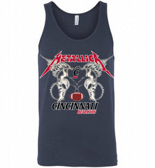 Metallica Cincinnati Bearcats Logo Tank - zezetee